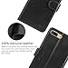 iPhone 8 Plus Case, iPhone 7 Plus Case, SHIELDON Genuine iPhone 7 Plus Leather Case [Wallet] [Flip] Book Design with Credit Card Holder Kicktand Magnetic Closure Cover Case for iPhone 7 Plus - Black