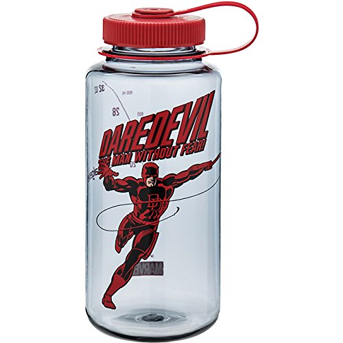 Nalgene wm 1 quart daredevil bottle, gray, 32 oz