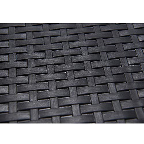 HYD-parts Black Patio Storage Bench Indoor/Outdoor Deck Box, Garden Storage Plastic Container Bench Box 120 Gallon - Thumbnail 4