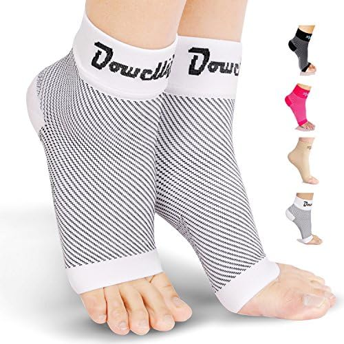 Dowellife Plantar Fasciitis Socks, Compression Foot Sleeves for Men &amp; Women, Ankle Brace &amp; Arch Support, Fast Pain Relief, Ease Swelling, Heel Spurs, 24/7 Treatment, Better than Night Splint