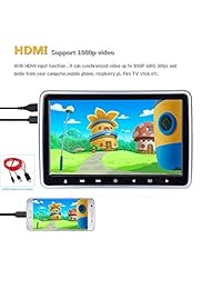 Alondy Car Headrest Slot in DVD Player,10.1 Inch HD LCD Screen Monitor,Rear seat Entertainment HDMI USB SD IR FM Transmitter