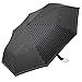 Plemo Rain Umbrella Windproof Auto Open and Close Compact Folding Umbrella for Business and Travel with Anti-Slip Grip, Classic Pinstripe Print