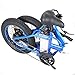 ECOTRIC 20″ New Fat Tire Folding Electric Bike Beach Snow Bicycle ebike 500W Electric Moped Electric Mountain Bicycles … (Black and Blue)thumb 4