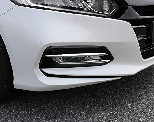 Kadore Car ABS Chrome Front Fog Light Lamp Cover Trim for Honda Accord 2018 2019 10th Gen 2-pc - Thumbnail 2