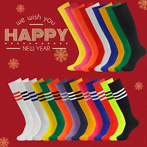 image for 3street Football Socks, Unisex Ladies Referee Thick Comfort Knee High 