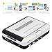 FORE USB Retro Cube Cassette/Tape Converter with PC, Laptop Convert Cassette to Mp3 Portable Cassette-to-MP3 Transfer Cassette Walkman Player with Battery Case Color Silver Grey
