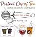 4 Pack Gift Set Tea Infuser with Long Handle for Loose Leaf - Cup, Mug, Tea Pot, Pitcher by Hohich - Strainer, Mesh Ball Steeper & Stainless Steel Filter, Pincer, Tea Maker, Tong