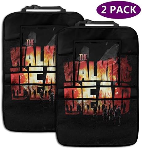 車用シートバックポケット 奉呈 車用ポケット キックガード ウォーキング デッド 車の後部座席収納 車の収納ポケット 汚れ防止 大容量 2個セット 蹴り防止 多機能くるま用品 後部座席ポケット 旅行用アクセサリー