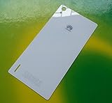 Genuine White Battery Cover Back Glass Panel Housing Door Cover For huawei Ascend P7