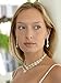 Mariell Silver 2 Row Rhinestone Crystal Necklace and Earrings Set - Prom, Brides and Bridesmaids Jewelry
