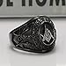 MOWEN Jewelry Men's Black Plated Stainless Steel Masonic Vintage Ring 3D Large G Mason Master Freemason /Master Mason Vintage Signet Ring (12)