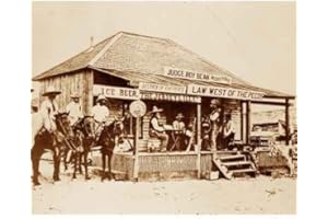 DS Decor Photos Quality Digital Print of a Vintage Photograph - Court of Judge Roy Bean - Langtry, TX 1900. Sepia Tone8x10 inches - Matte Finish