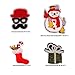 Ximkee 20pcs Christmas Santa Snowman Tree Gift Collection Iron-on or Sew-on Embroidered Patches Motif Appliques