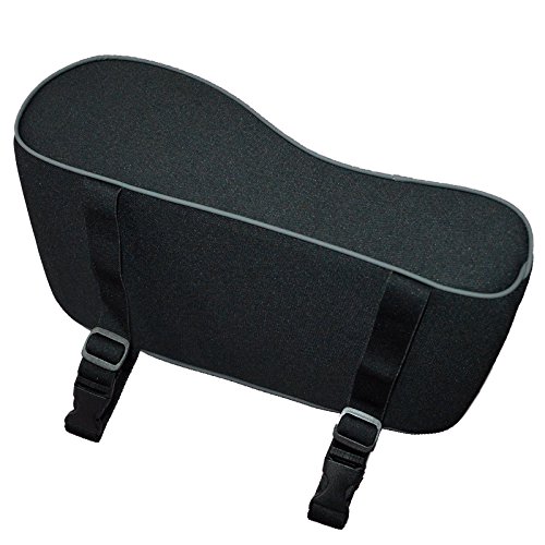 Memory Foam Car Armrest Pillow Breathable Soft Car Center Consoles Cushion All Seasons Universal Auto Seat Arm Rest Pad Mat - Black - Thumbnail 3