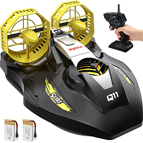 SYMA Remote Control Boat for Kids and Adults, 2.4GHz Q11 Amphibious RC Boats for Land, Pools and