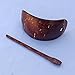 Beautiful Hair Clip Made of Natural Coconut Shell - Coconut Shell Hair Clip with Holding Stick - Great Gift for Ladies