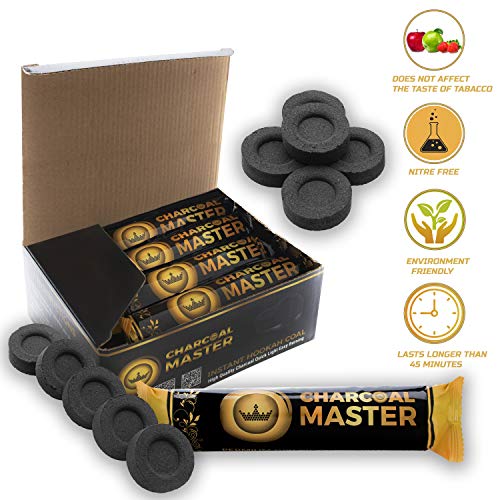 Charcoal Masters Hookah Coals Instant Light Premium Charcoal