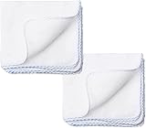 Lanjue 10Pcs Muslin Face Cloths 30x30 cm Reusable Makeup Remover Towels view 3