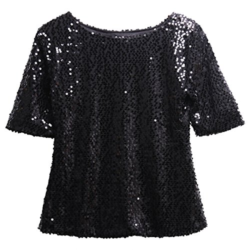 Black Sequin Tops