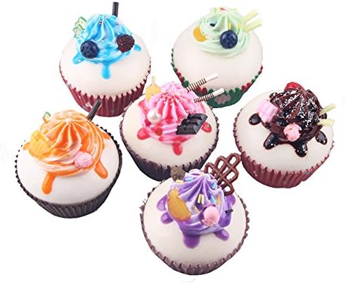 Squishy Cupcake, Sinto 4pcs 2.56" Cream Cake Fridge Magnet Windows Wedding Decoration, Random Color