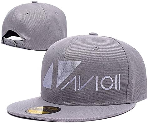 DEBANG Avicii Logo Adjustable Snapback Embroidery Hats Caps - Grey