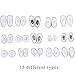 INNKER 300pcs 15 Different Types Eyeglass Nose Pads with Plier Transparent Nose Pads Set Replacement Nose Pads Eyeglass Repair Kit for Most Most Eyeglass Sunglasses