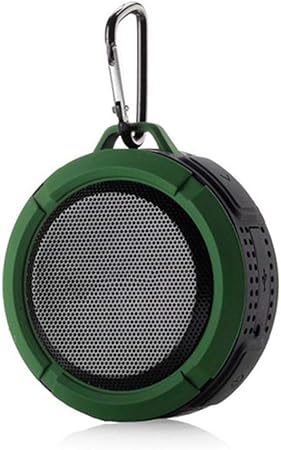 Amazon Bluetoothスピーカー 屋外の吸盤ミニbluetoothスピーカー 携帯電話車のサブウーファー 小型スピーカー グリーン Lymqy ワイヤレスオーディオレシーバー