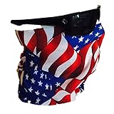 American Flag Tactical Tube U.S. Flag Patriotic Bandana Military Multifunction Face Mask Ski Balaclava Snowboard Moto X Face Protection Harley Davidson Snowboard Ski Mask Multi Function Tactical Seamless