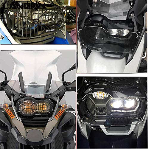 R1200GS Motorcycle Headlight Grille Guard Protector for BMW R1200GS LC ADV Adventure 2012 2013 2014 2015 2016 2017 2018(Black)