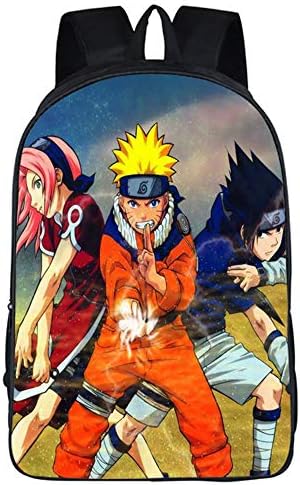 Naruto Canvas Backpack Anime Cosplay Backpack School Bag Casual Backpack Travel Printed Daypack