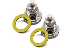 SPURICK Marine Magnetic Outdrive Gear Case Drain Plug, Screw with Gasket Replace 22-8M0058389, Lower Unit Gear Lube Drain Fill Hole Screw and Seal for Mercruiser Mercury Johnson