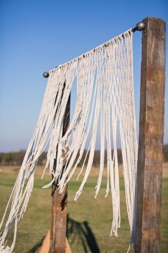 Outdoor Ceremony Yarn Wedding Garland Handcrafted Macrame Hanging Arbor Decoration