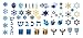Hanukkah Holiday Assortment Water Slide Nail Art Decals Set #1 - Salon Quality 5.5