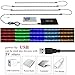 LEHOU TV Backlight, Multi-Color 5050 RGB Flexible LED Strip Light with 44key Remote, Background Bias Lighting for HDTV PC Monitor Home Theater Decoration (Black PCB Backlight)