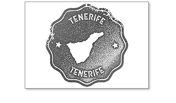 Imán para nevera con diseño de mapa de Tenerife, estilo retro ...