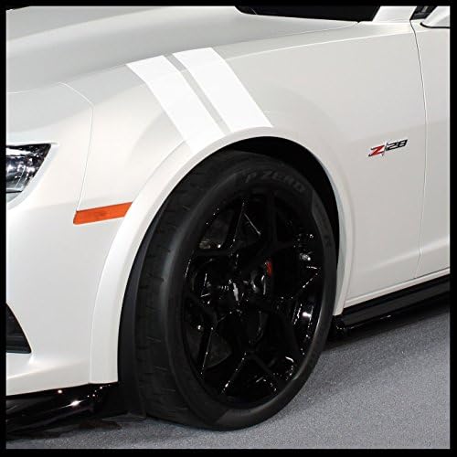 Sticker Connection 2010-2015 Camaro Hash Mark Fender Stripes (White)