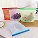 Early Buy Reusable Silicone Food Preservation Bag Airtight Seal Food Storage Container FREEZE HEAT MICROWAVE STEAM STORE 2-Way Closure (Vented or Leak-Proof)