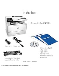 HP LaserJet Pro M426fdn Impresora multifunción láser con Ethernet integrado e impresión en doble cara (F6W14A).