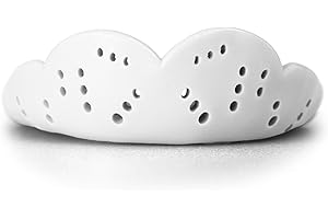 SISU Max Mouthguard, Snow White - 2.4mm Thin - Custom-Molded Fit - Slim Design - Remoldable Up to 20 Times - For Impact Sport