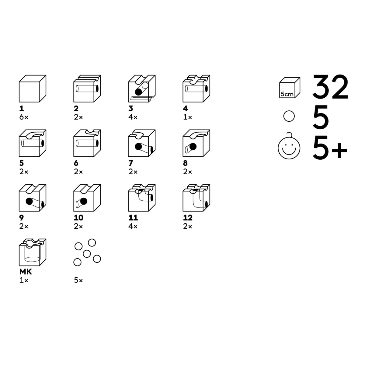 Cuboro Standard 32 Cuboro Standard 32 Piece Building Blocks