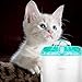 Pet Cat Water Fountain, Moer Sky 2L Automatic Dog Water Dispenser Electric Water Drinking Fountain with 3 Flow Settings & Replacement Filters & 1 Silicone Mat for Cats Dogs Multiple Pets