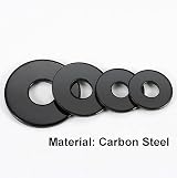 Qrity M6 x 12mm Carbon Steel Flat Round Seal Washer Spacer Gasket 20Pcs view 5