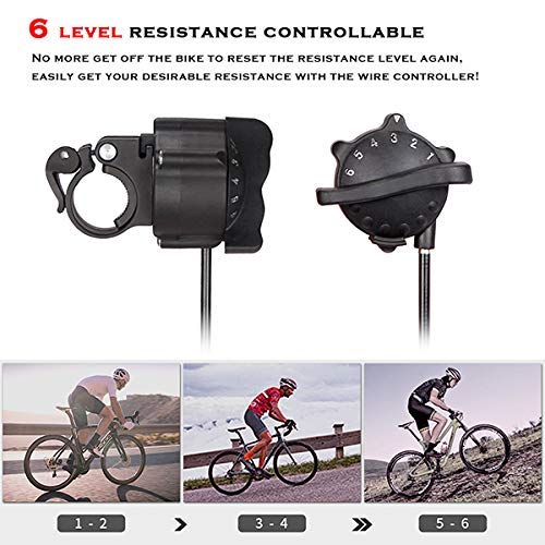 ProRide Indoor Bike Trainer Stand Bicycle Exercise Magnetic Stand with Noise Reduction Wheel with Bike Phone Holder