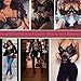 ADOME Women One Piece Lingerie Valentines Day Lace Fishnet Teddy Lace Bodysuits Mesh Babydoll Black S