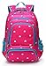 BLUEFAIRY Back to School Backpacks for Girls Kids Bagpack Elementary Teen Girls School bag Sturdy Mochilas Escolares Para Niñas 5-8 Years 17 Inch（Rose