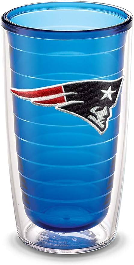 Amazon Com Tervis Nfl New England Patriots Emblem Individual Tumbler 16 Oz Sapphire Tumblers Water Glasses