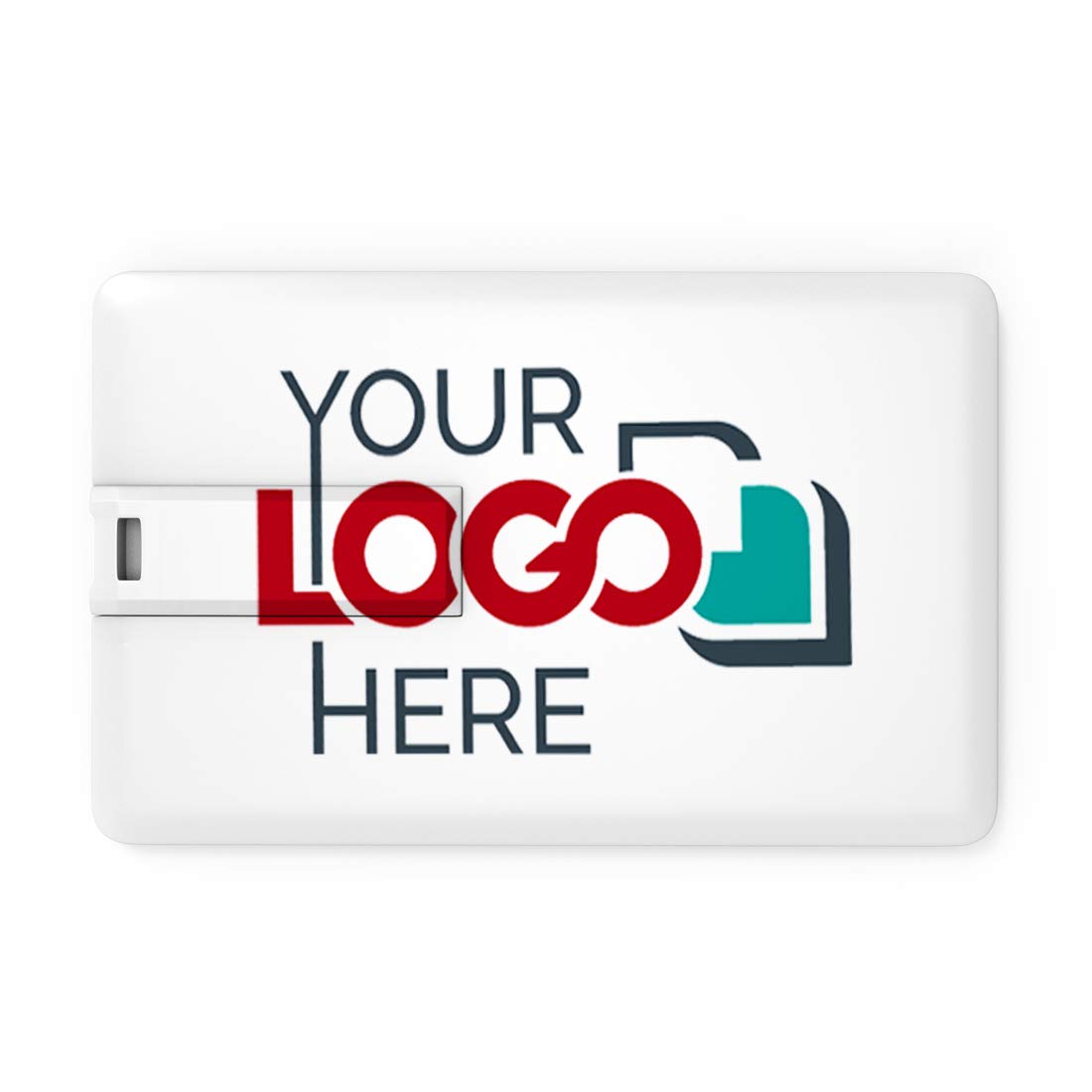 Possibox Custom Credit Card USB Flash Drive 4GB Imprinted with Your Logo - as Promotional Gift - Bul