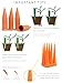 Garden's Sister Terracotta Water Spikes for Plants - Set of 4 Watering Stakes - 6 Bonus Plastic Watering Spikes