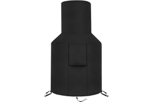 SIRUITON Patio Chiminea Cover - Durable, Weather-Proof Chiminea Fire Pit Cover , Heavy Duty 420D Oxford Water-Resistant chiminea outdoor fireplace Covers