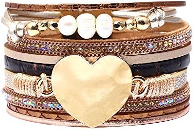 CHOA 3 Pcs Summer Surfer Wave Bracelet Adjustable Friendship Bracelet Handcrafted Jewelry Women